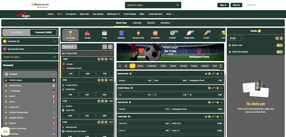 Gbets Football Screenshot